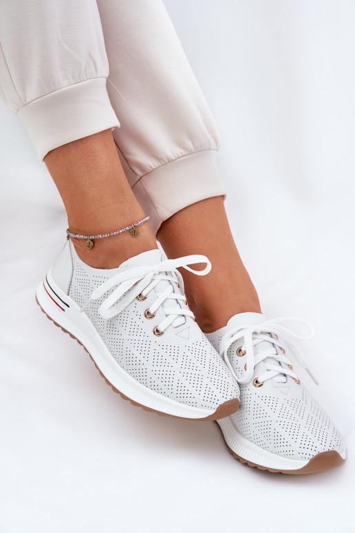 Leather Lightweight Women's Shoes Artiker 54C1758 White Leather Lightweight Women's Shoes Artiker 54C1758 White