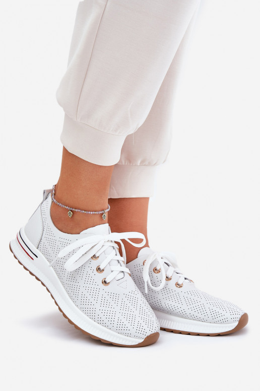 Leather Lightweight Women's Shoes Artiker 54C1758 White Leather Lightweight Women's Shoes Artiker 54C1758 White