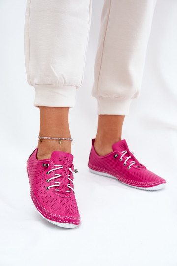 Ladies Leather Shoes Made Of Natural Leather Artiker 54C0830 Pink 2