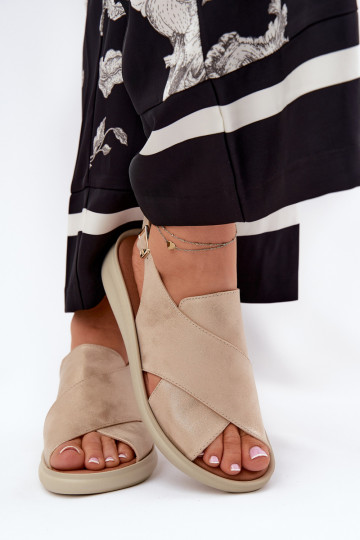 Women's Sandals Made Of Eco Leather Gold Tosmelia