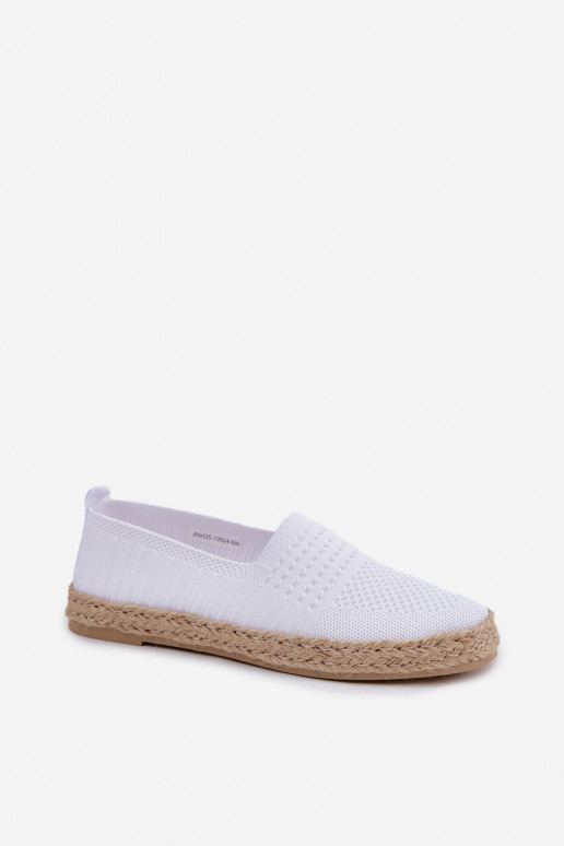 Women's Espadrilles With Weaving Vinceza 13624 White