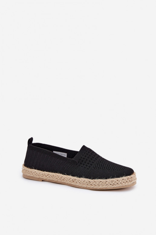 Women's Espadrilles With Braiding Vinceza 13624 Black