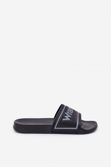 Klapki Męskie WRANGLER AVERELL SLIDER MEN LOW 20251042.25Y Czarne 2