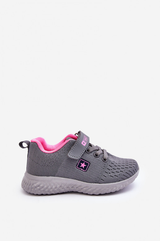 Children's Sport Shoes With Laces Grey Brego Children's Sport Shoes With Laces Grey Brego