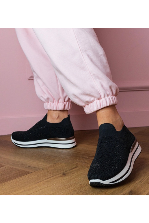 Czarne damskie tenisówki na...