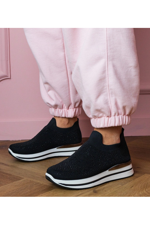 Czarne damskie tenisówki na...