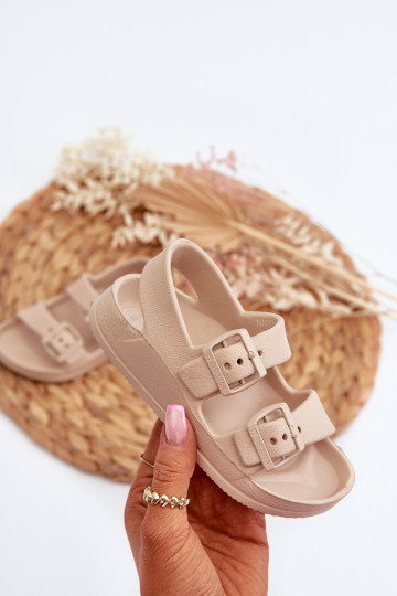 Children's Lightweight Sandals with Buckles BIG STAR NN374544 Beige 2