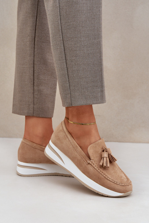 Moccasins On A Delicate Wedge Eco... Moccasins On A Delicate Wedge Eco...