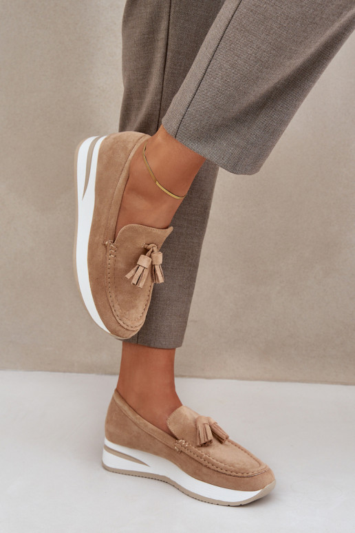 Moccasins On A Delicate Wedge Eco... Moccasins On A Delicate Wedge Eco...