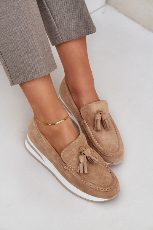 Moccasins On A Delicate Wedge Eco... Moccasins On A Delicate Wedge Eco...