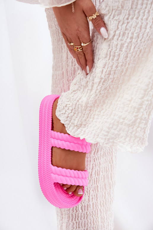 Foam Lightweight Women's Sandals On Platform S.Barski ZK51-001 Fuchsia Foam Lightweight Women's Sandals On Platform S.Barski ZK51-001 Fuchsia