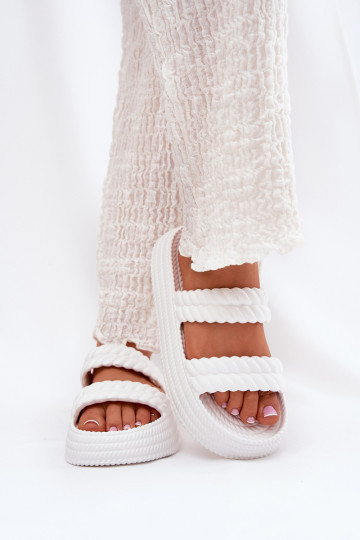 Foam Lightweight Women's Platform Sandals S.Barski ZK51-001 White