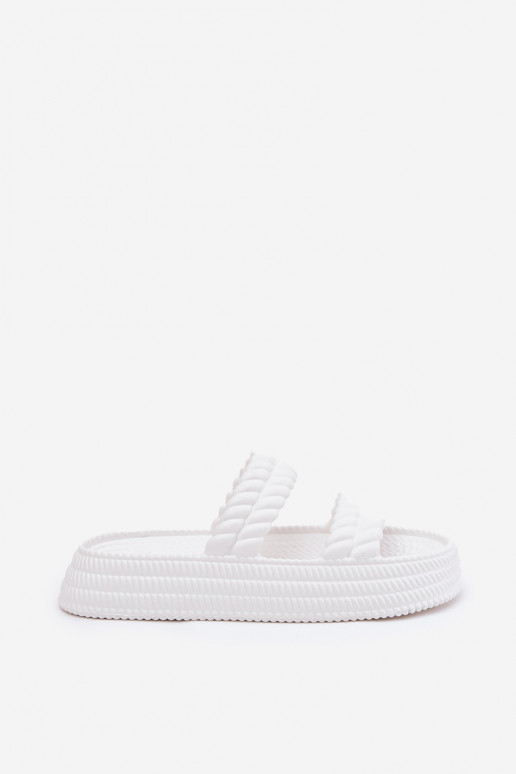 Foam Lightweight Women's Platform Sandals S.Barski ZK51-001 White Foam Lightweight Women's Platform Sandals S.Barski ZK51-001 White