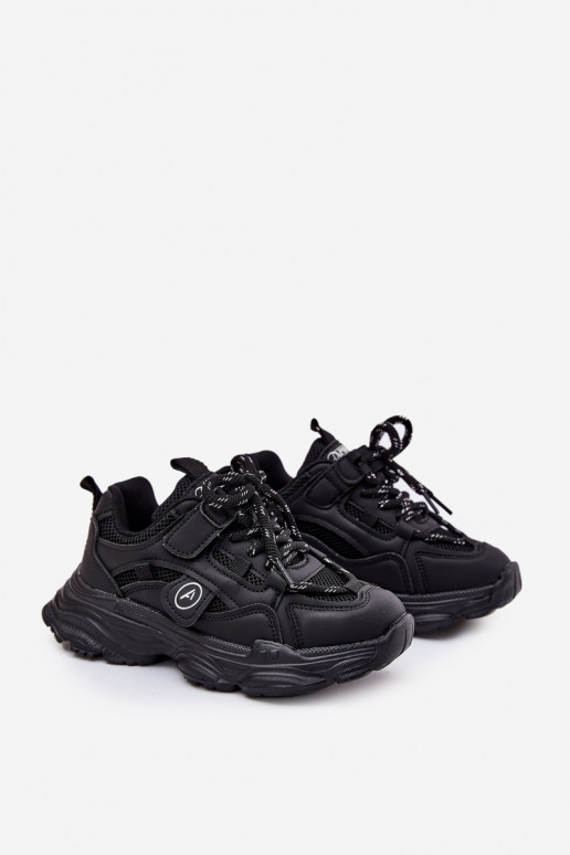 Children's Platform Sneakers Black Hanomess Children's Platform Sneakers Black Hanomess