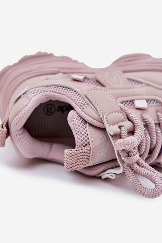 Sneakersy Dziecięce Na Platformie Różowe Hanomess Sneakersy Dziecięce Na Platformie Różowe Hanomess