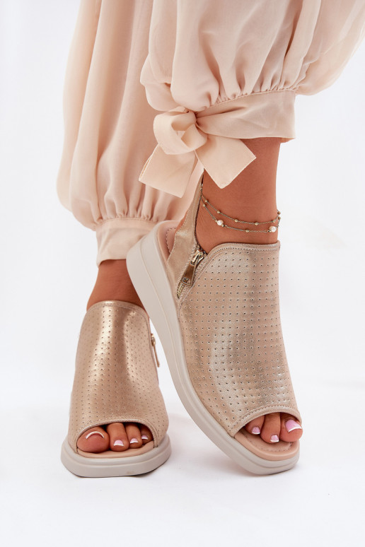 Women's Wedge Sandals Gold Mevinette Women's Wedge Sandals Gold Mevinette