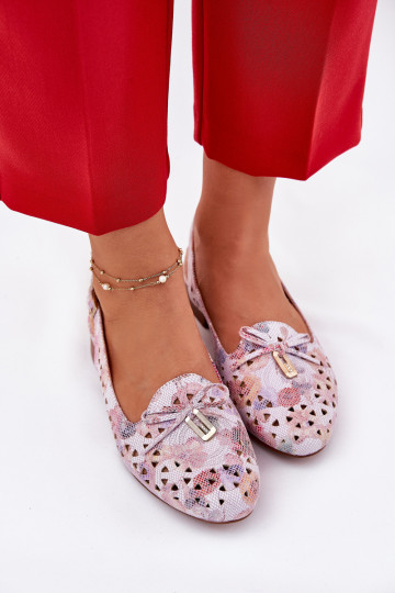 Cutout Ballet Flats With Open Heel Multicolor Navinnia 2