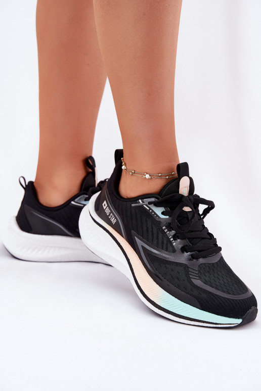 Buty Sportowe Damskie Big Star RR274A160 HI-POLY SYSTEM Czarne