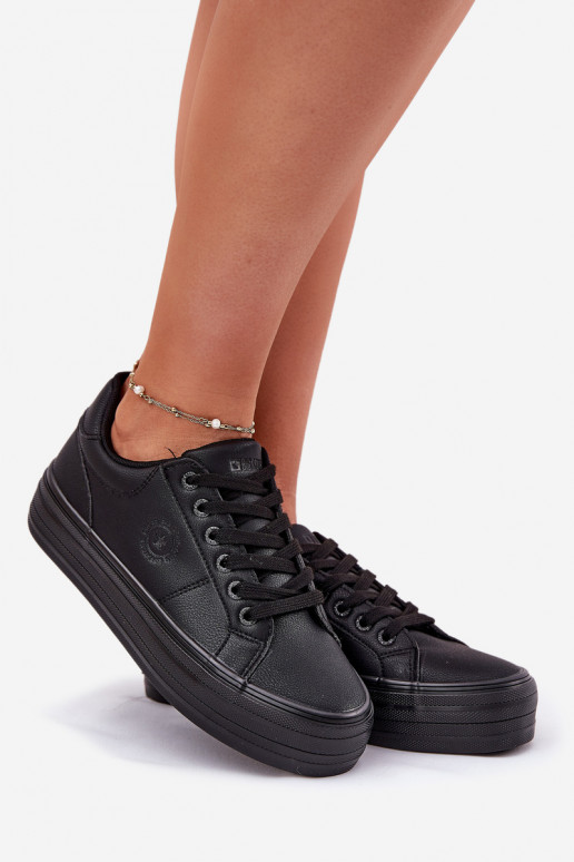 Eco Leather Women's Sneakers On Platform Big Star RR274299 Black