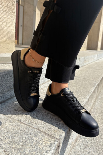 Sneakersy Damskie Z Eko Skóry Big Star RR274257 Czarne 2