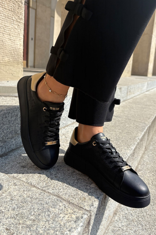 Women's Sneakers From Eco Leather Big Star RR274257 Black Women's Sneakers From Eco Leather Big Star RR274257 Black