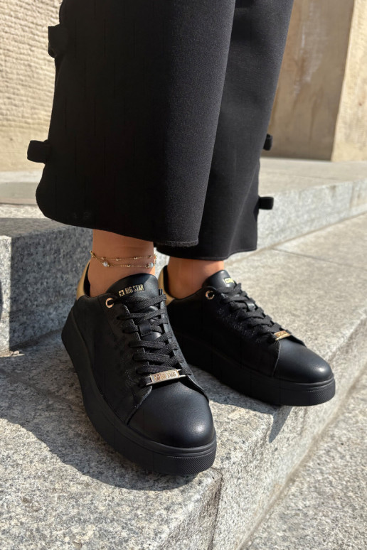 Women's Sneakers From Eco Leather Big Star RR274257 Black Women's Sneakers From Eco Leather Big Star RR274257 Black