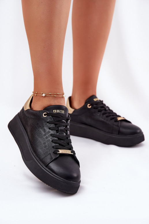 Women's Sneakers From Eco Leather Big Star RR274257 Black Women's Sneakers From Eco Leather Big Star RR274257 Black