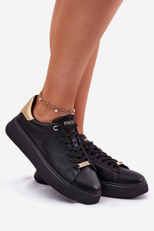 Women's Sneakers From Eco Leather Big Star RR274257 Black Women's Sneakers From Eco Leather Big Star RR274257 Black