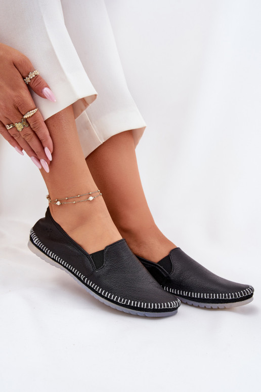 Leather Ballet Flats Maciejka T3512-71 Black Leather Ballet Flats Maciejka T3512-71 Black