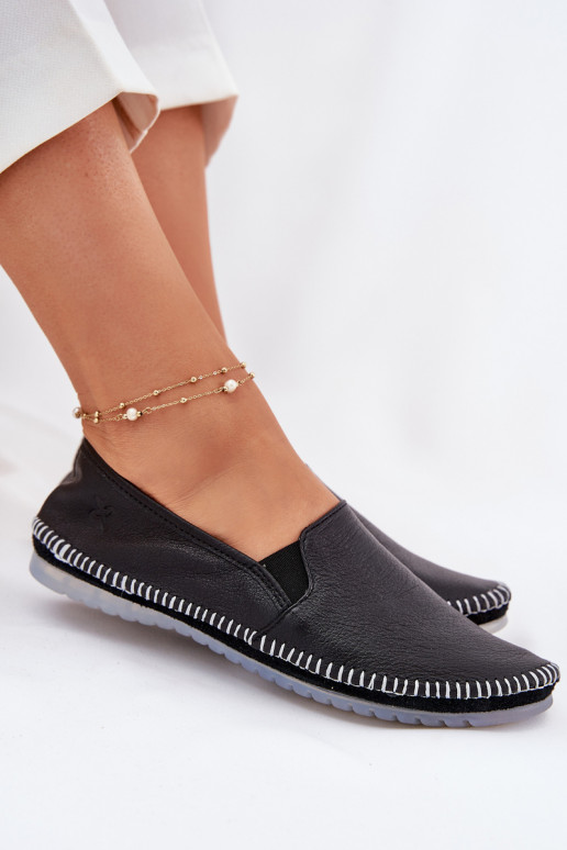 Leather Ballet Flats Maciejka T3512-71 Black Leather Ballet Flats Maciejka T3512-71 Black