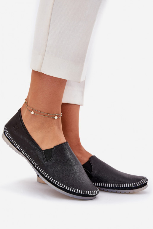 Leather Ballet Flats Maciejka T3512-71 Black Leather Ballet Flats Maciejka T3512-71 Black