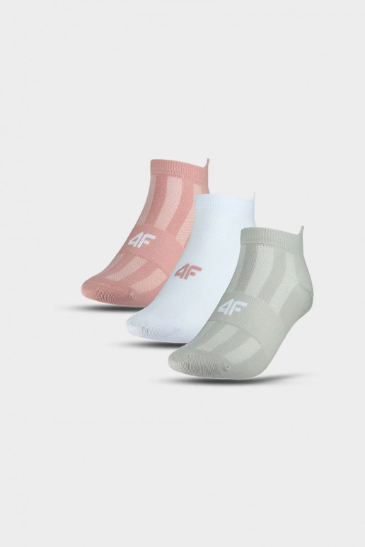 Women's Training Socks 3 Pairs Multicolor 4FWMM00UFSOF136-90S Women's Training Socks 3 Pairs Multicolor 4FWMM00UFSOF136-90S