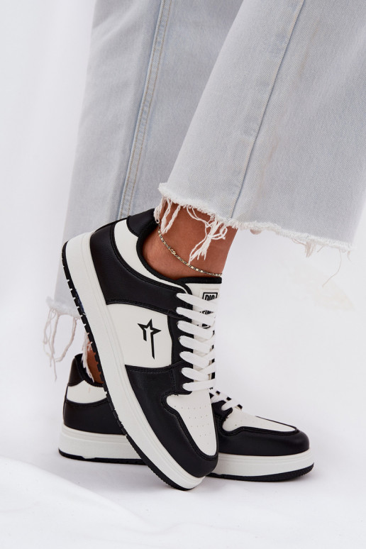 Ladies Sneakers Big Star RR274A240 HI-POLY SYSTEM White-Black