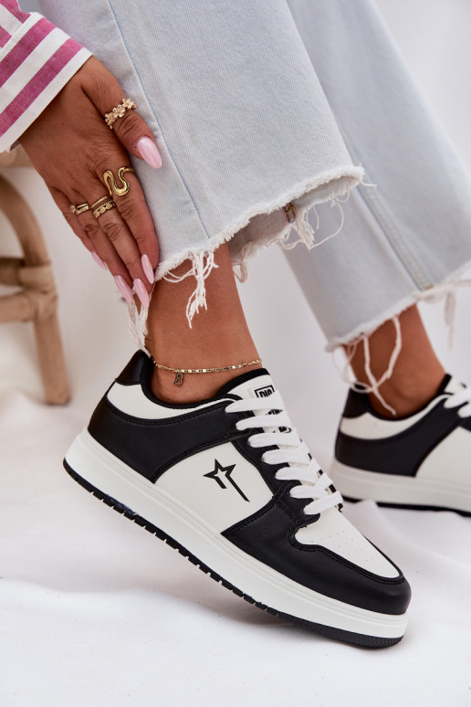 Ladies Sneakers Big Star RR274A240 HI-POLY SYSTEM White-Black