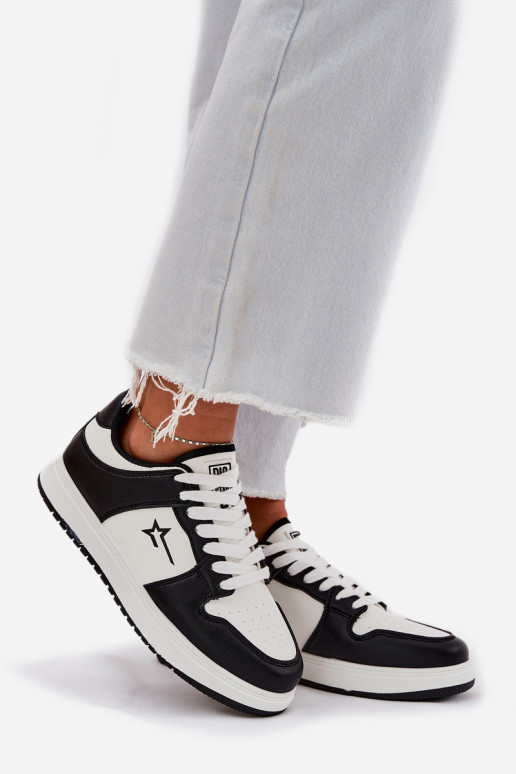 Ladies Sneakers Big Star RR274A240 HI-POLY SYSTEM White-Black