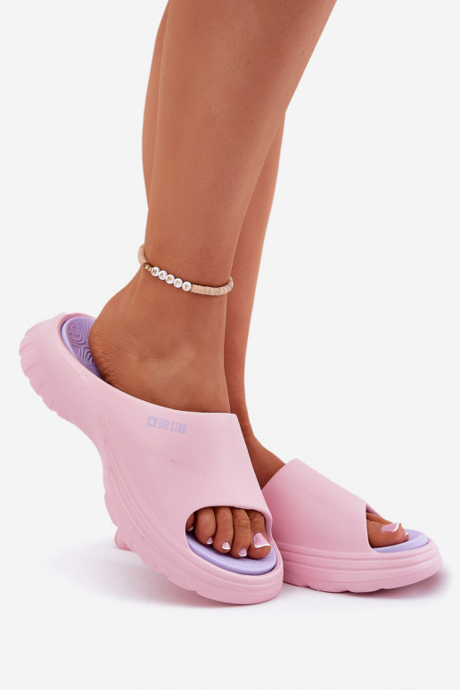 Women Foam Slippers Big Star RR274A587 Pink