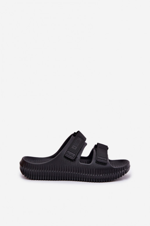 Women Foam Slippers With Velcro Big Star RR274A527 Black Women Foam Slippers With Velcro Big Star RR274A527 Black