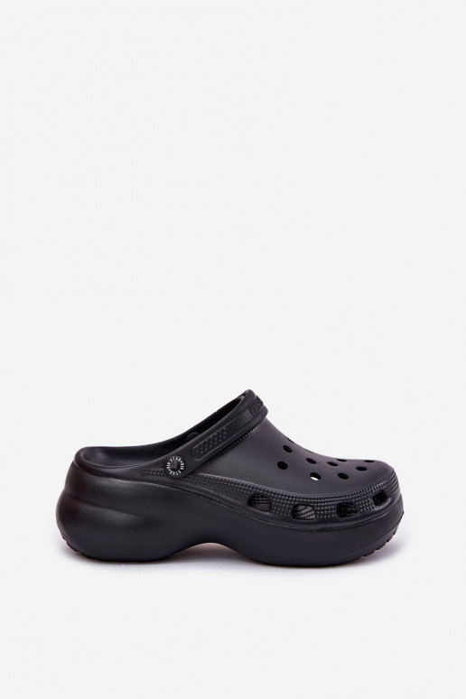 Foam Women's Slippers On A Massive Sole Big Star RR274A118 Black Foam Women's Slippers On A Massive Sole Big Star RR274A118 Black