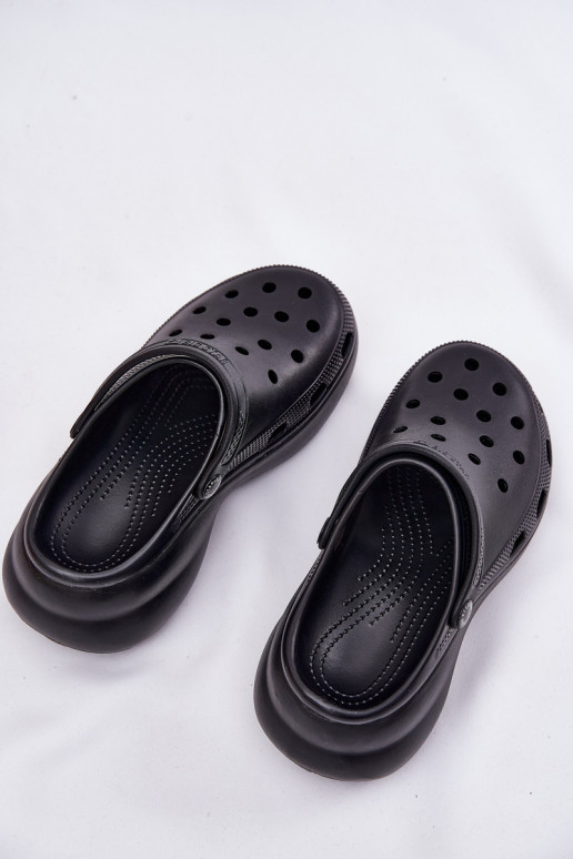 Foam Women's Slippers On A Massive Sole Big Star RR274A118 Black Foam Women's Slippers On A Massive Sole Big Star RR274A118 Black