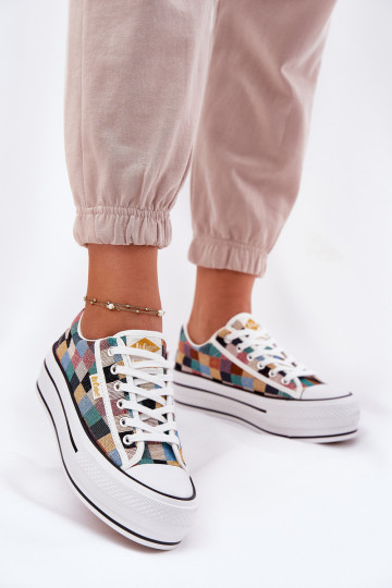 Patterned Women's Sneakers On Platform Lee Cooper LCW-25-31-3441L Multicolor 2