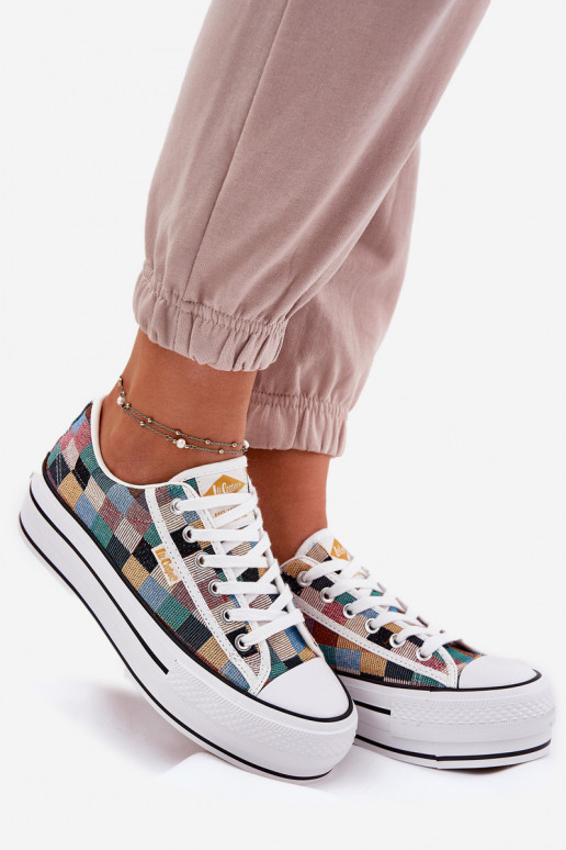 Patterned Women's Sneakers On Platform Lee Cooper LCW-25-31-3441L Multicolor