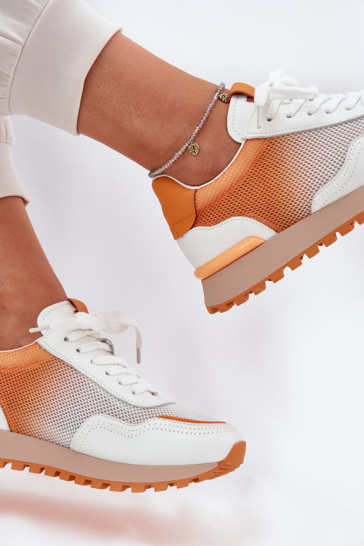 Leather Sports Shoes With Mesh Ladies... Leather Sports Shoes With Mesh Ladies...