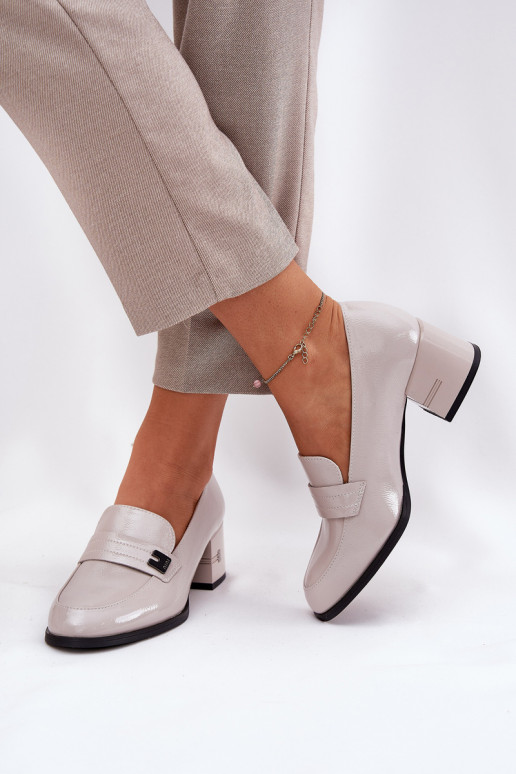 Lacquered Leather Women's Court Shoes...