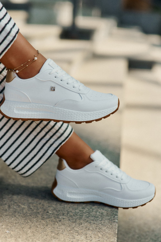 Lightweight Women's Sports Shoes Big Star RR274629 HI-POLY SYSTEM White