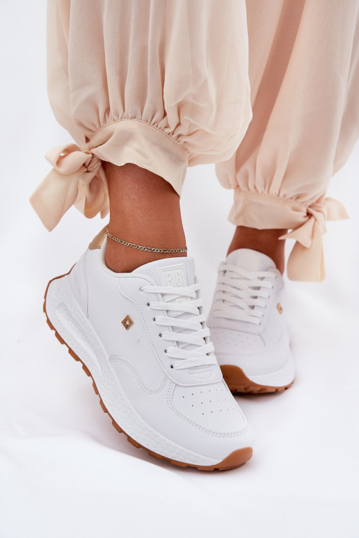 Lekkie Buty Sportowe Damskie Big Star RR274629 HI-POLY SYSTEM Białe