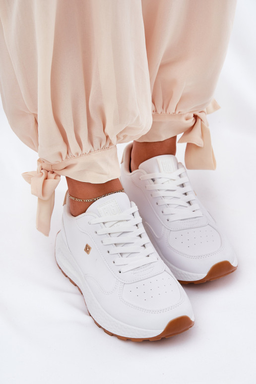 Lekkie Buty Sportowe Damskie Big Star RR274629 HI-POLY SYSTEM Białe