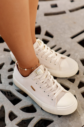 Women's Fabric Sneakers Big Star RR274768 Beige