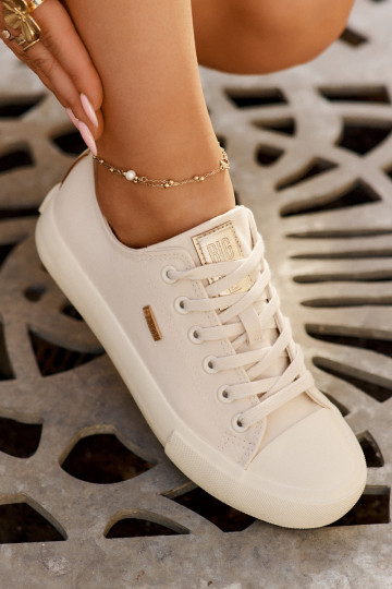 Women's Fabric Sneakers Big Star RR274768 Beige 2