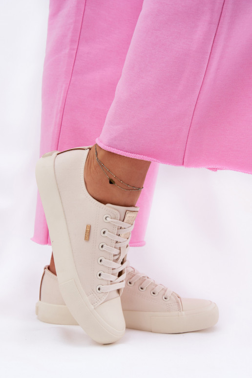 Women's Fabric Sneakers Big Star RR274768 Beige Women's Fabric Sneakers Big Star RR274768 Beige