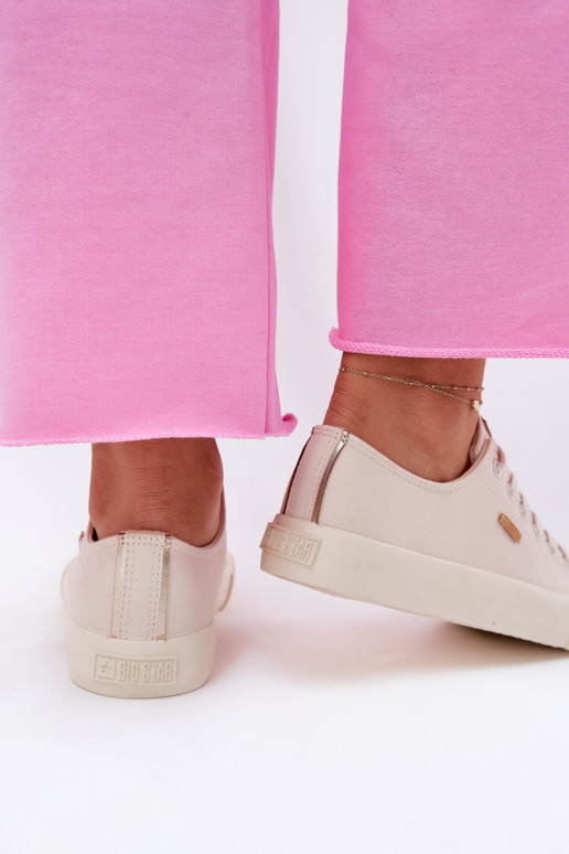 Women's Fabric Sneakers Big Star RR274768 Beige Women's Fabric Sneakers Big Star RR274768 Beige